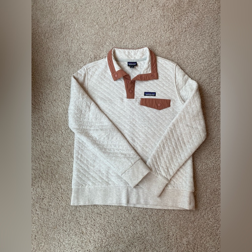 White Patagonia Snap-T Pullover